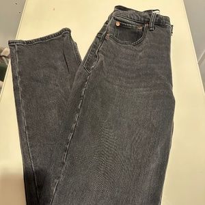 Black Abercrombie Straight Leg Jeans